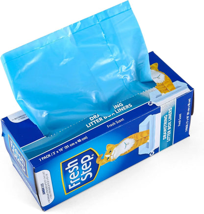 Drawstring Litter Box Liners Scented, Jumbo Size, 36" X 19" - 15 Count