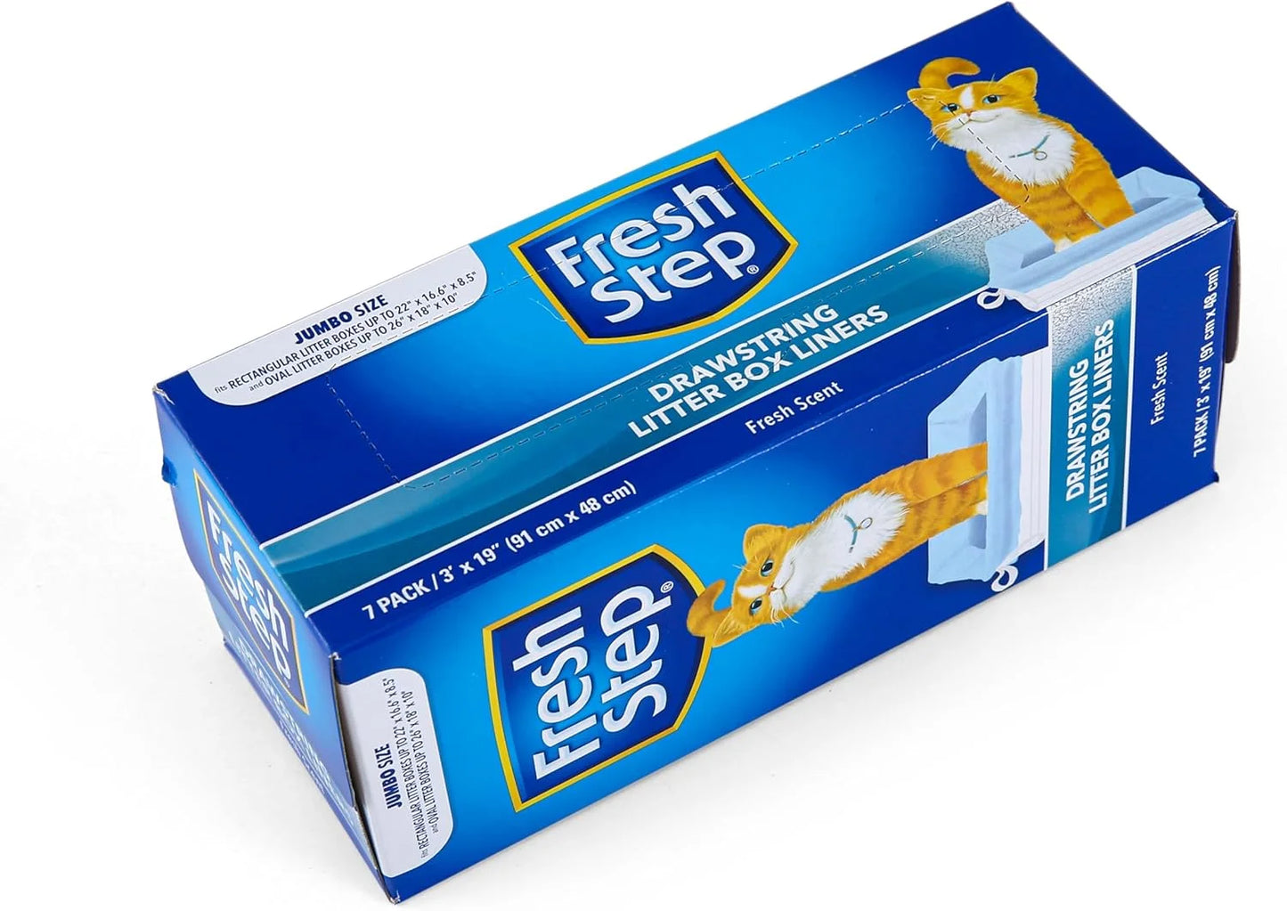 Drawstring Litter Box Liners Scented, Jumbo Size, 36" X 19" - 15 Count