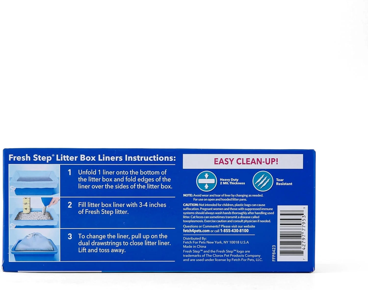 Drawstring Litter Box Liners Scented, Jumbo Size, 36" X 19" - 15 Count